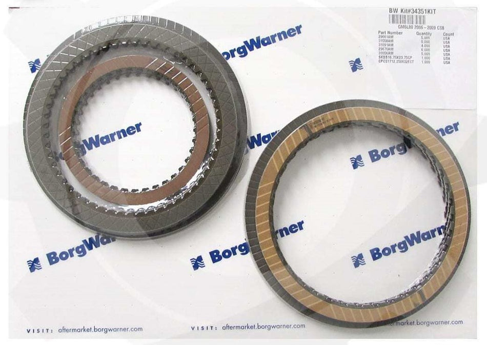 FRICTION PACK - 6L80E, 2006-2009  GM, BORGWARNER