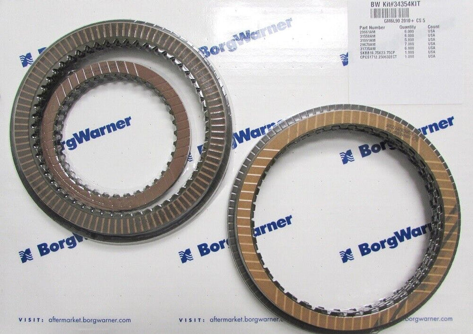 FRICTION PACK - 6L90E, 2010-UP GM BORG WARNER