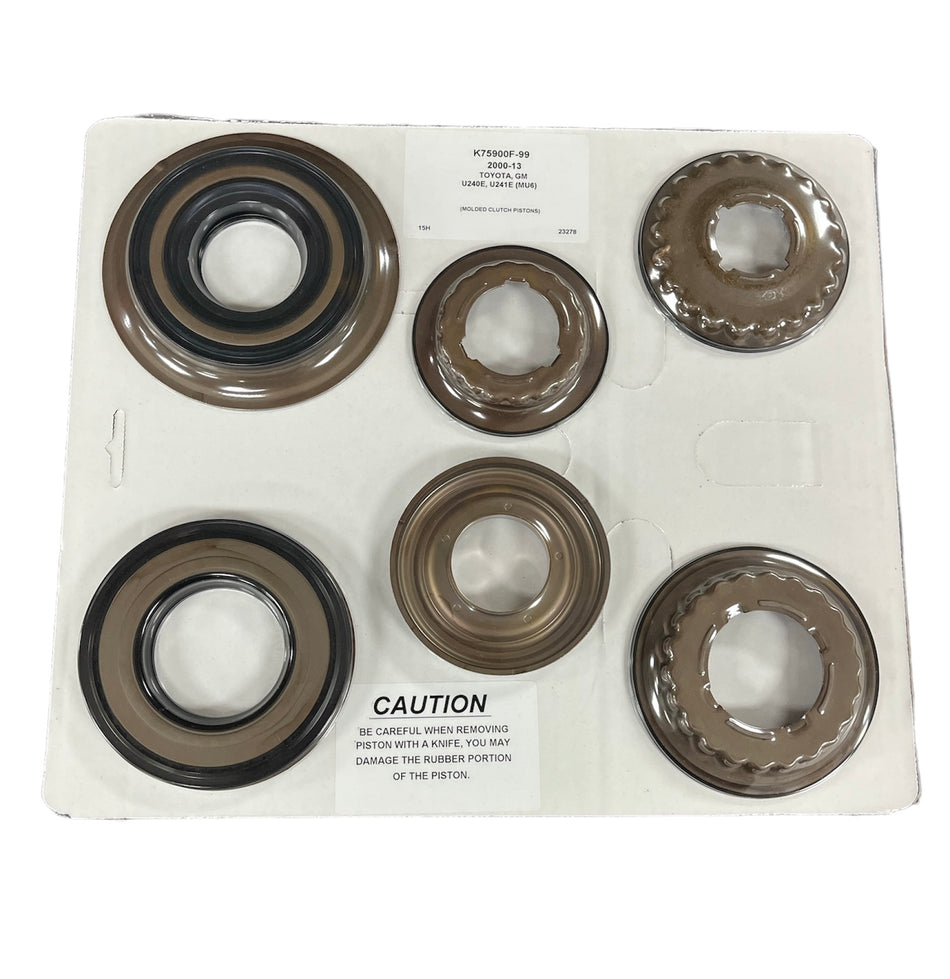 PISTON KIT - U241E (MU6); 4-Speed FWD; 6 pistons. 2000-UP PrecisionK75900F-99