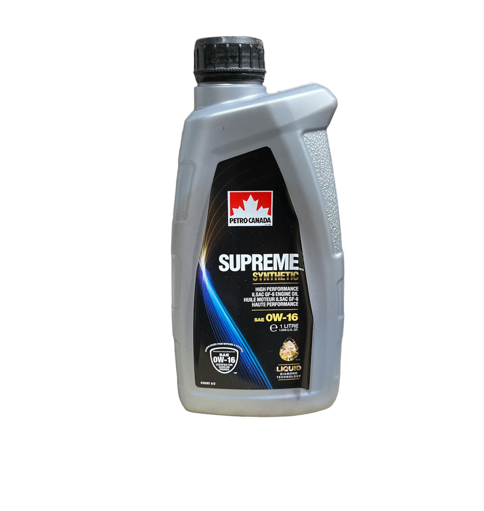 SUPREME Motor Oil 0W-16 Full Synthetic 1 LITER (US)