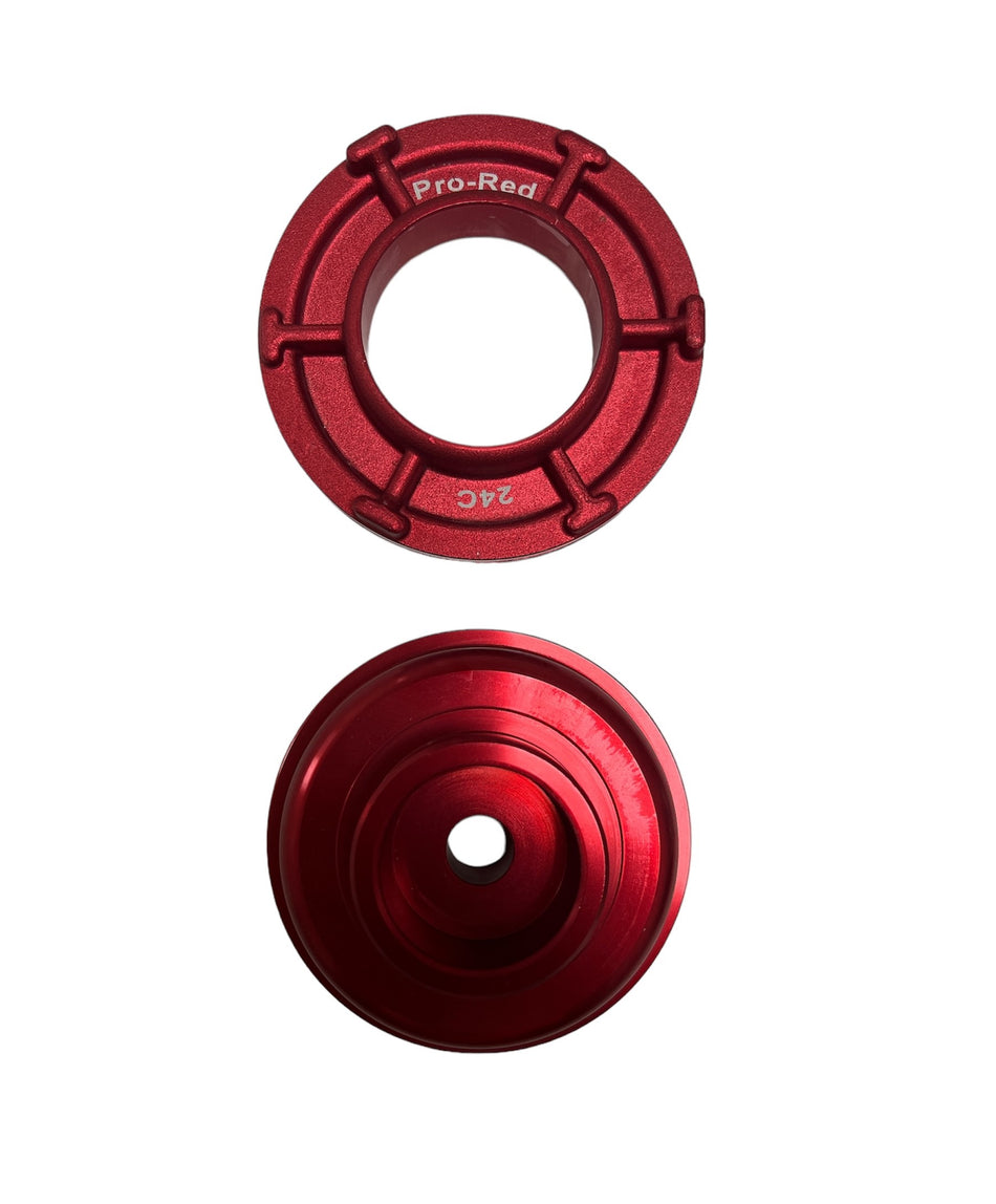 TH700-R4, 4L60E, Anodized Red Aluminum Piston, Servo (Corvette Style) General Motors 82-ON