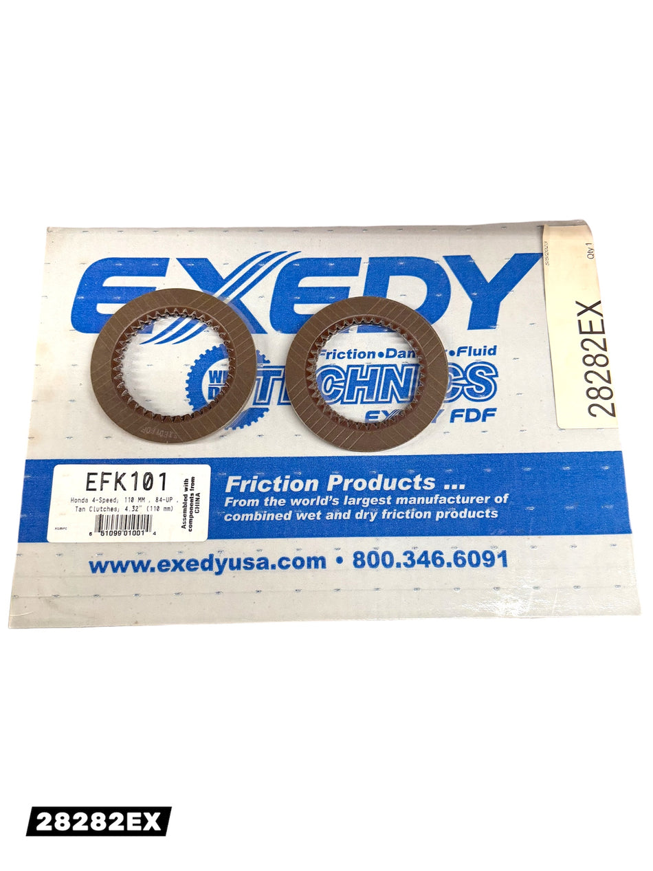 FRICTION PACK - Honda 4-Speed; 110 MM  , Honda 4-Speed; 110 MM , 84-UP, EFK101 Clutches; 4.32" (110 mm)....