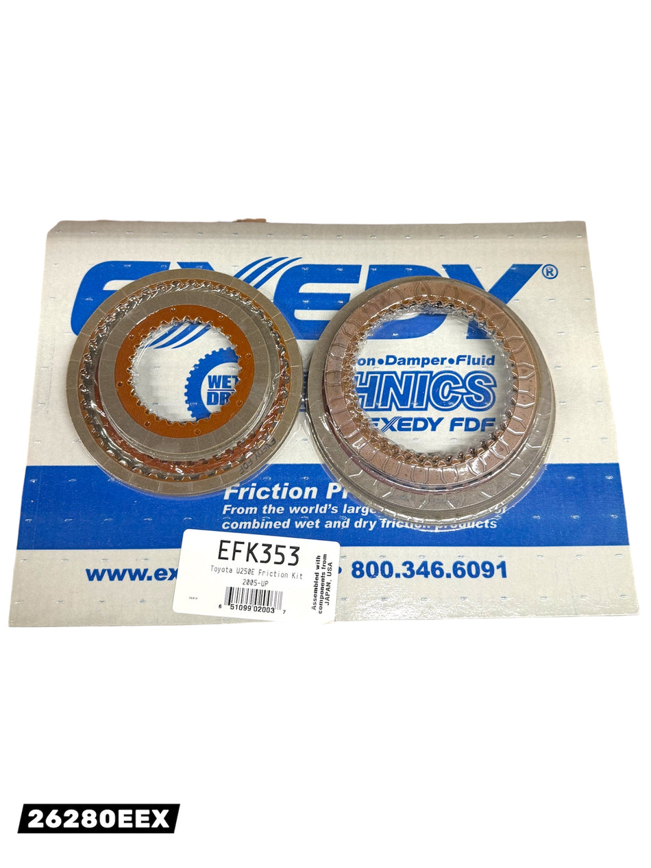 FRICTION PACK - TOY U250E CAMRY LE,XLE,SE (25 pcs) 05-ON EFK353 EXEDY