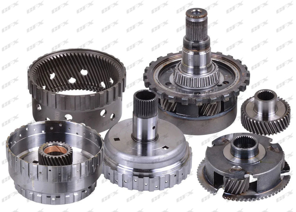 42RLE -  PLANET SET INCLUDES-REAR PLANET FRONT PLANET SUN GEAR RING GEAR O/D CLUTCH HUB U/D CLUTCH HUB 2-4 SUN GEAR DRUM