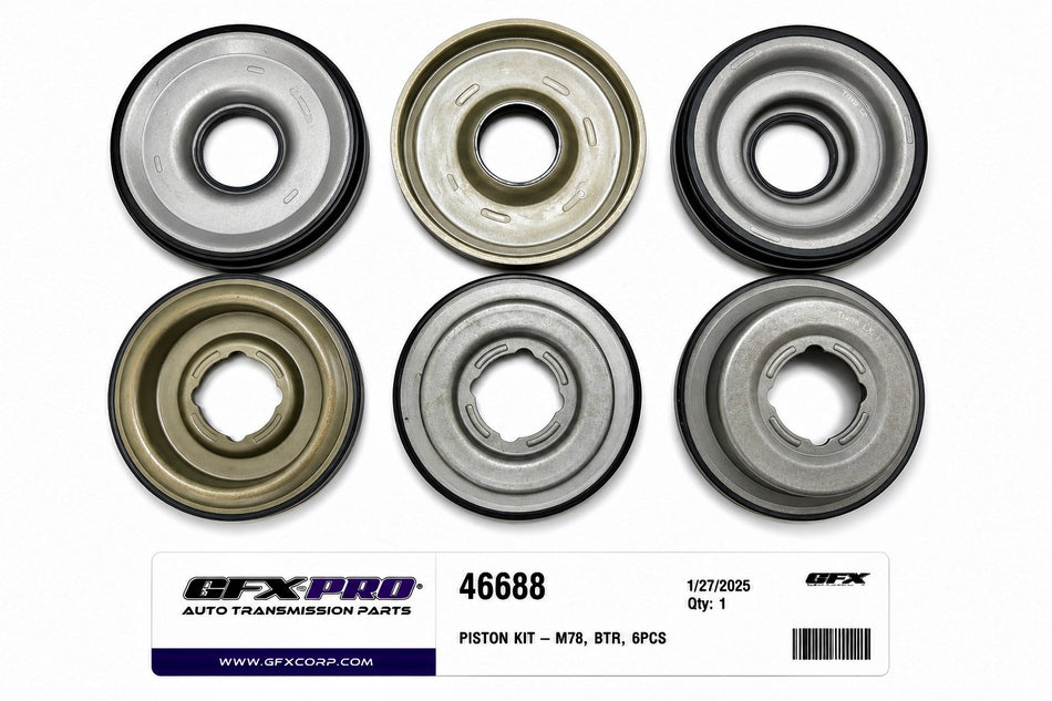 PISTON KIT - M78, BTR, 6PCS