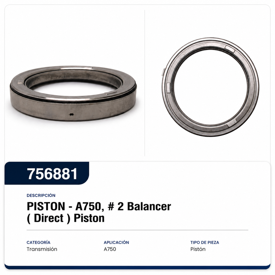 PISTON - A750, # 2 Balancer ( Direct ) Piston