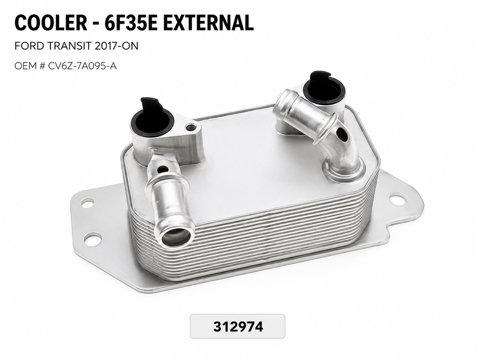 COOLER - 6F35E EXTERNAL, FORD TRANSIT 2017-ON, OEM # CV6Z-7A095-A
