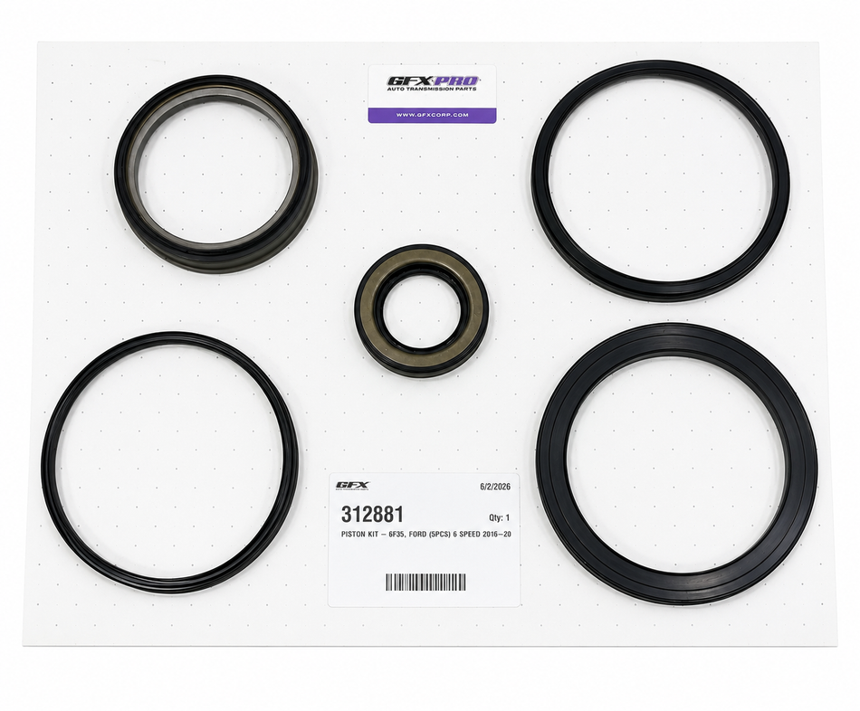 PISTON KIT FORD 6F35 (6 SPEED FWD)