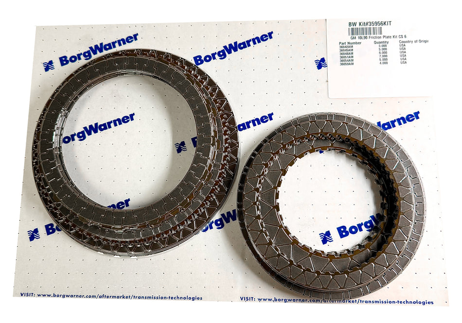 FRICTION PACK - 10L90 (FLAT E/1-3-5-6-7-8-9 POSITION) BORGWARNER (35956KIT)