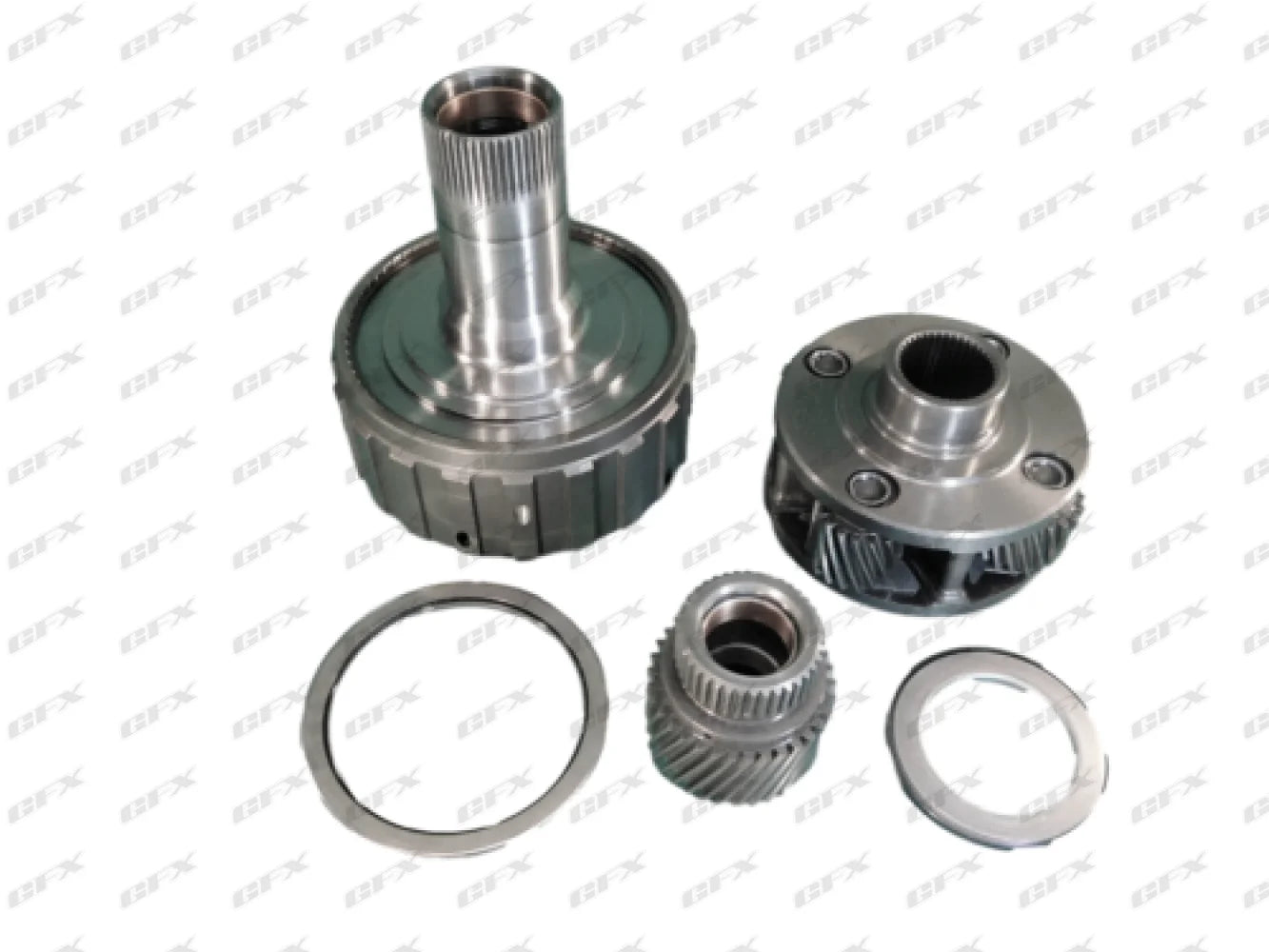 4L65E - PLANET SET INCLUDES FRONT PLANET FRT SUN GEAR FRT RING GEAR W/HUB SUN SHELL REAR PLANET REAR SUN GEAR W/HUB