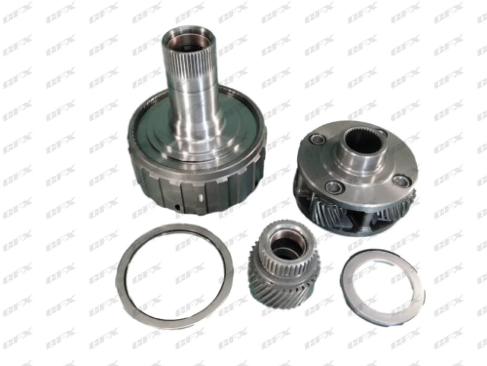 4L65E - PLANET SET INCLUDES FRONT PLANET FRT SUN GEAR FRT RING GEAR W/HUB SUN SHELL REAR PLANET REAR SUN GEAR W/HUB