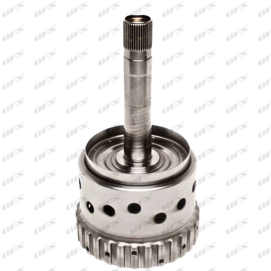 6R60 - HUB W/SHAFT FORD FORWARD CLUTCH 11 1/8Ã“ TALL 15 ROUND HOLES 6L2Z-7B067-A TALL SPLINES 30 CLUTCH SPLINES 2005-UP
