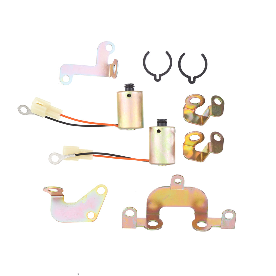 SOLENOID KIT - A140E, A140L, A141E, A142E, A142L 3 PCS (2 SHIFT SOLENOIDS, 1 SLIP ON BRACKET) 12 OHM TOYOTA 83-04 IND# K89955 OEM# VARIOUS