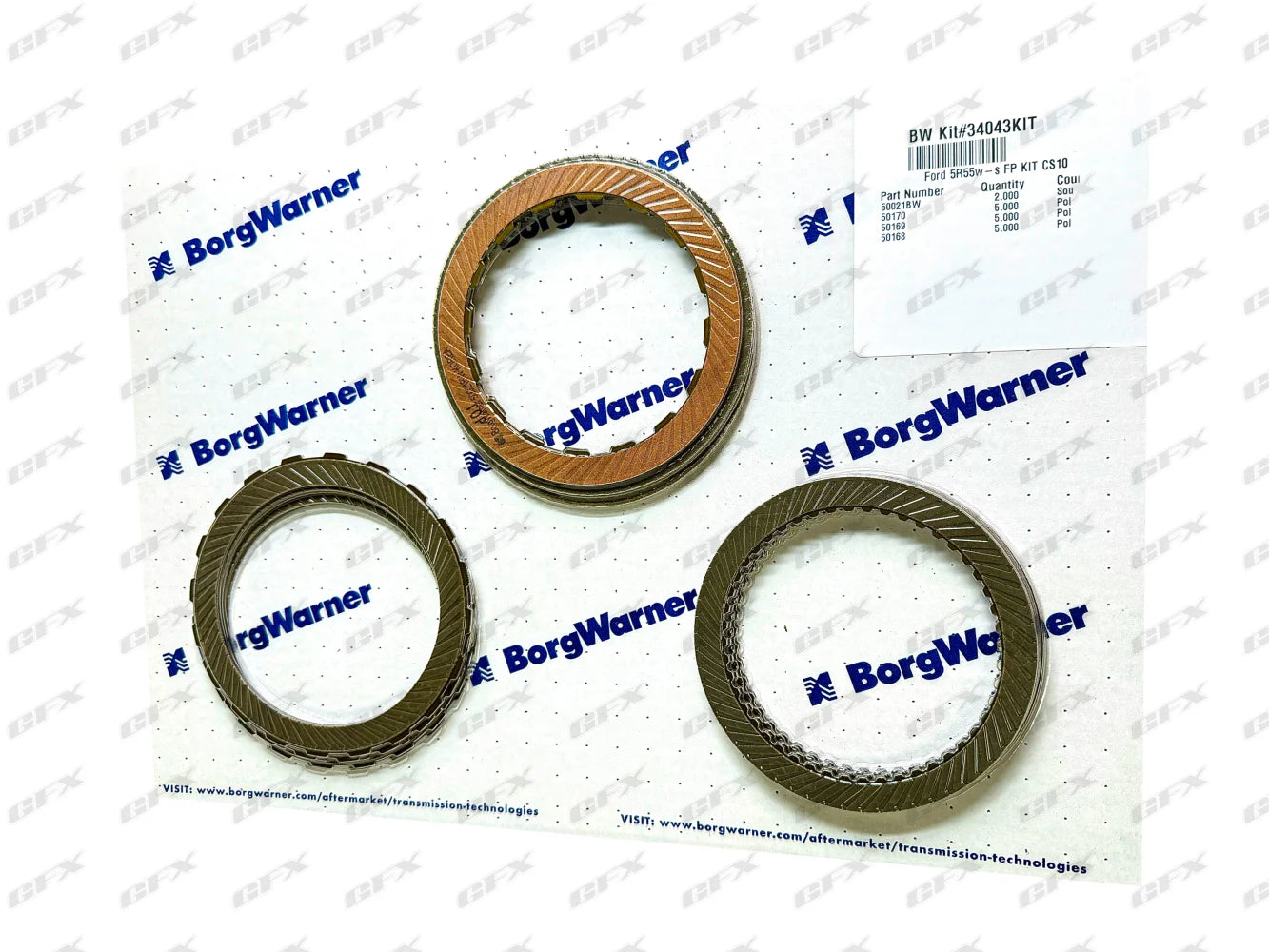FRICTION PACK - 5R55N / 5R55W / 5R55S BORGWARNER Friction Packs