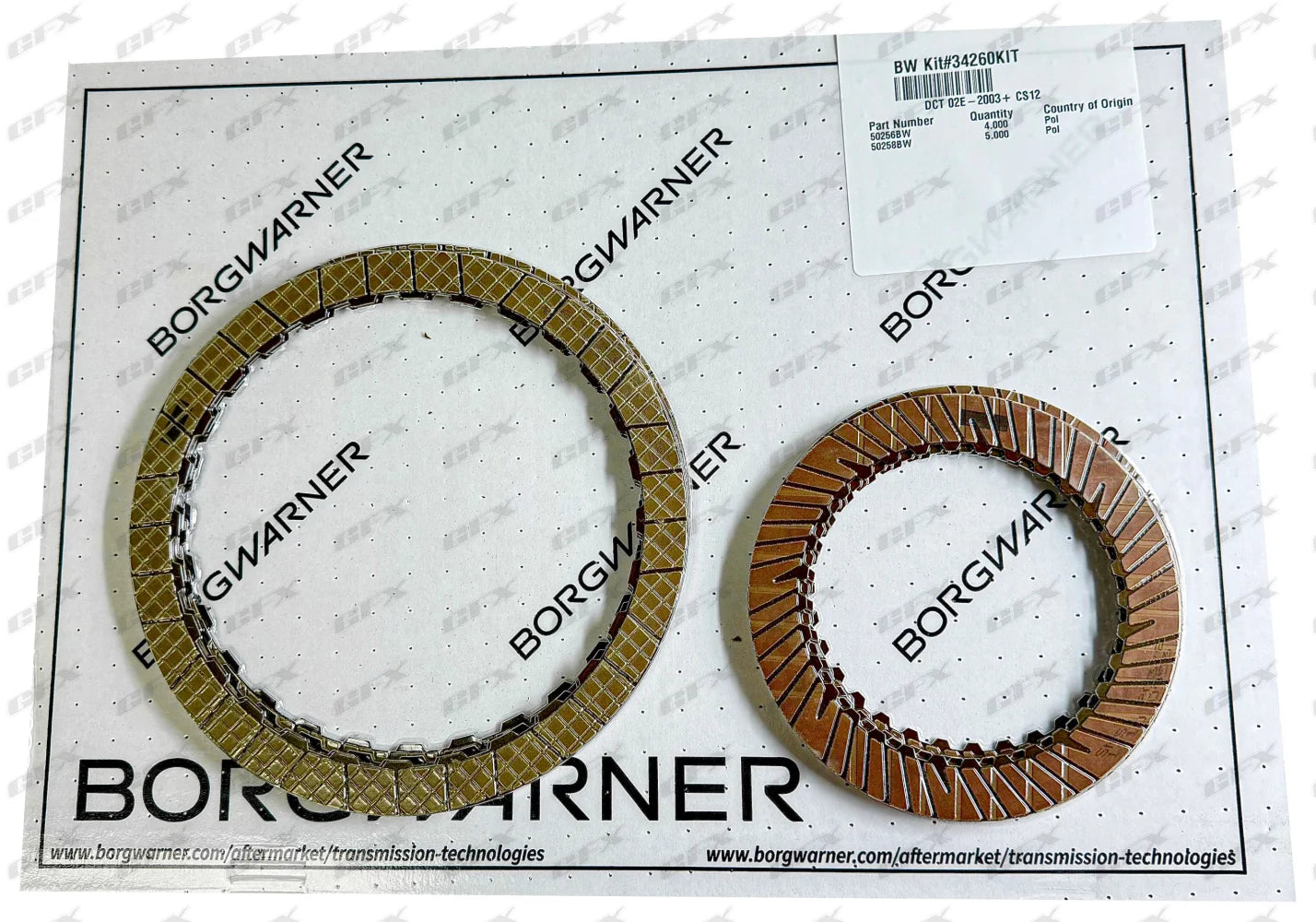 FRICTION PACK - DCT 02E (34260KIT) Friction Packs